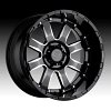 Black Rhino Sierra Gloss Black Milled Custom Truck Wheels 4